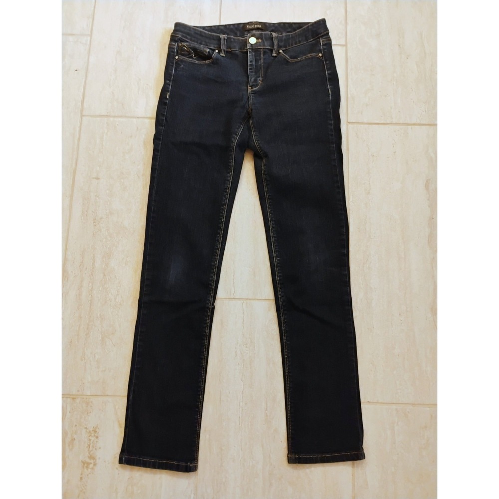 White House Black Market Jeans Women Size 4 Slim Fit Low-Rise Dark Wash